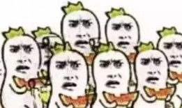 弯腰吃瓜群众简笔画,一幅简笔画中的社会百态